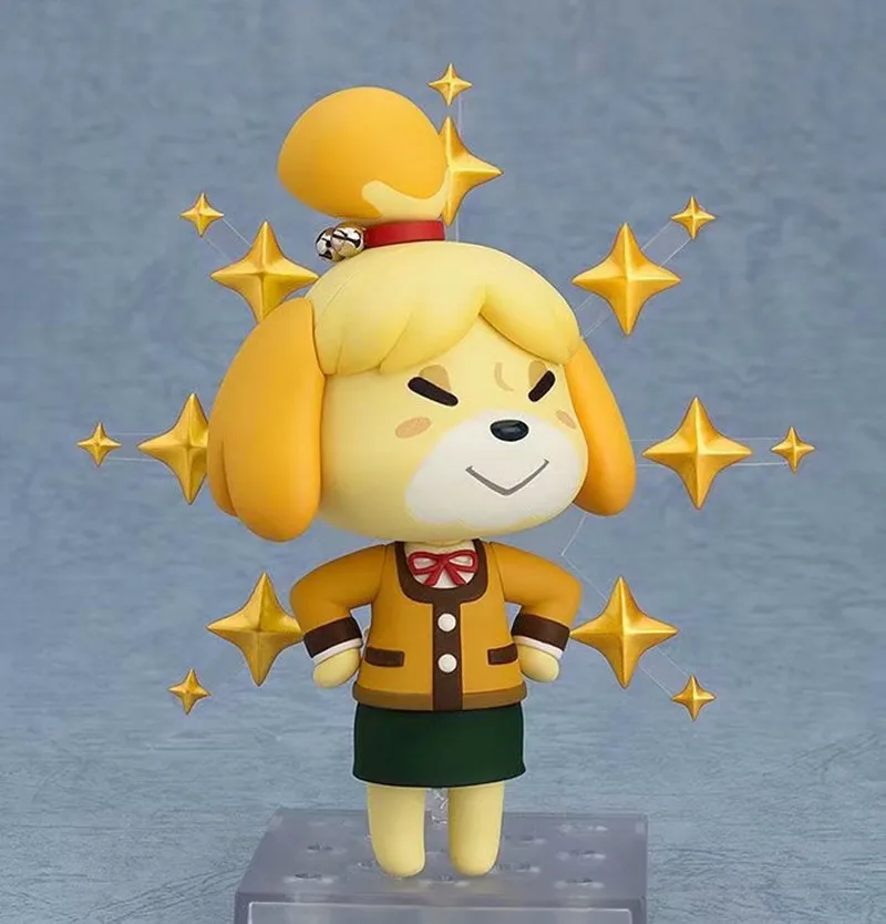 Q Animal Crossing Face-Changing Anime Figure Kawaii Isabelle Action Figures Jingjiang Kk Figurine Model Toy Children's Gift Doll