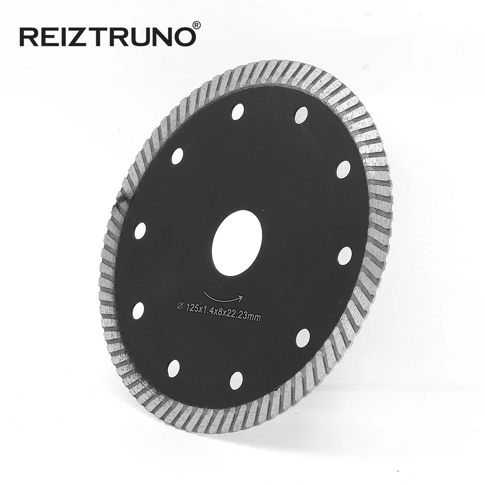 REIZTRUNO 5 "Hot premuto sinterizzato Turbo Rim Diamante Seghe lama Piastrelle Disco di Taglio per il taglio di porcellana, piastrelle di ceramica, piastrelle di Marmo