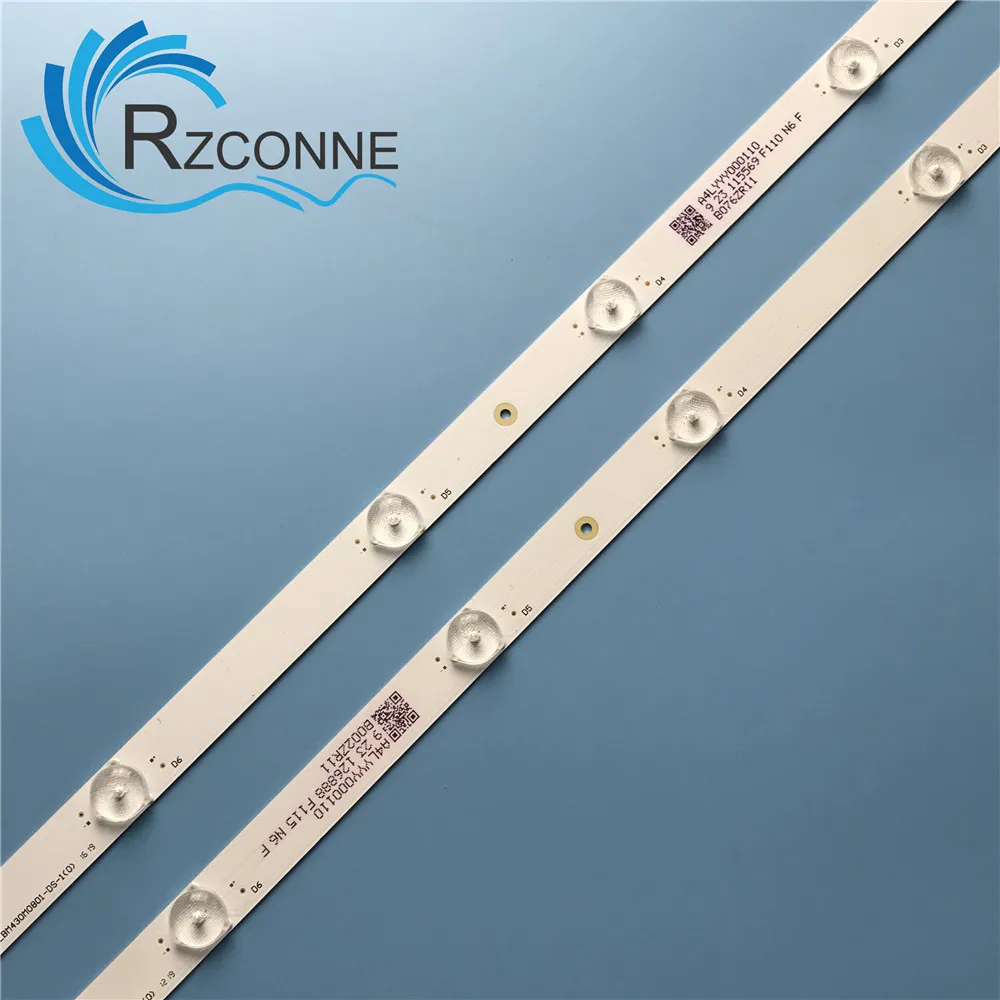 Fita de retroiluminação led 850mm 8 lâmpadas para tv lcd de 43 polegadas modelo (0) 3v/led