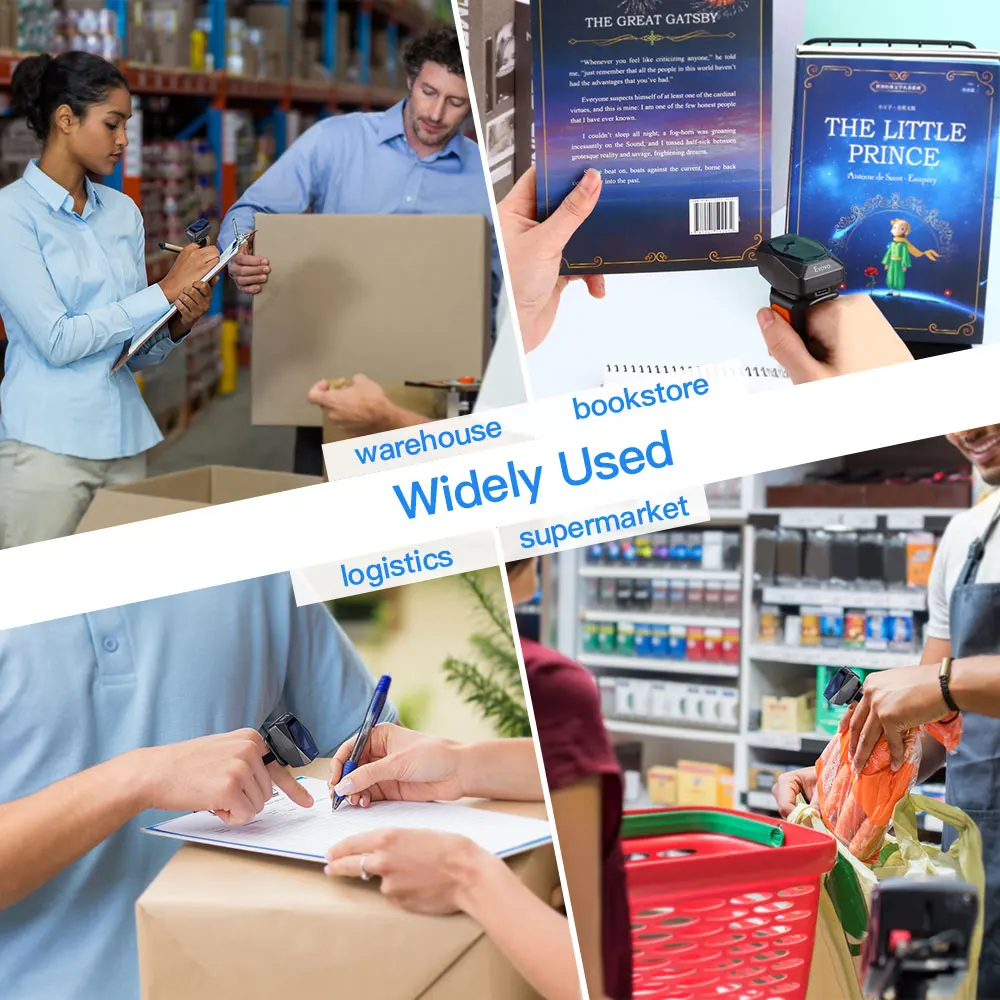 Eyoyo EY-016L 1D Wearable Ring Barcode Scanner Bluetooth 2.4GHz Wireless USB Wired Connection Mini Finger Bar Code Reader