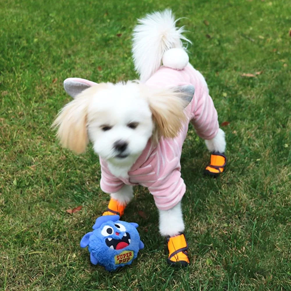 Juguete interactivo de monstruo de peluche para perros, juguete electrónico de ejercicio para cachorros, entretenimiento motorizado para mascotas