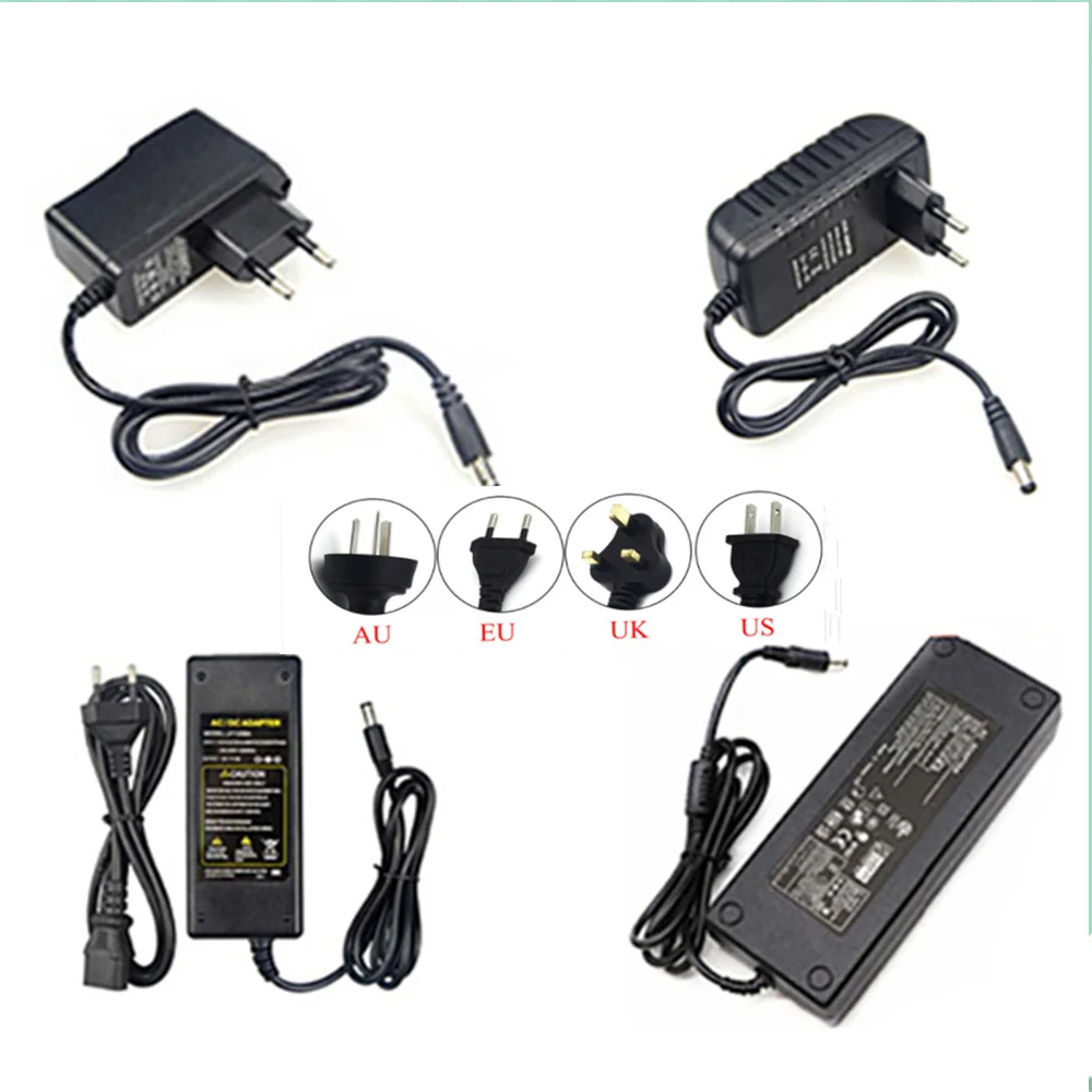 Fuente de alimentación de 12V unidad DC12V 1A 2A 3A 5A 6A 8A 10A transformador AC 110V 220V 220V a DC 12 voltios 12 V Controlador LED para tira de