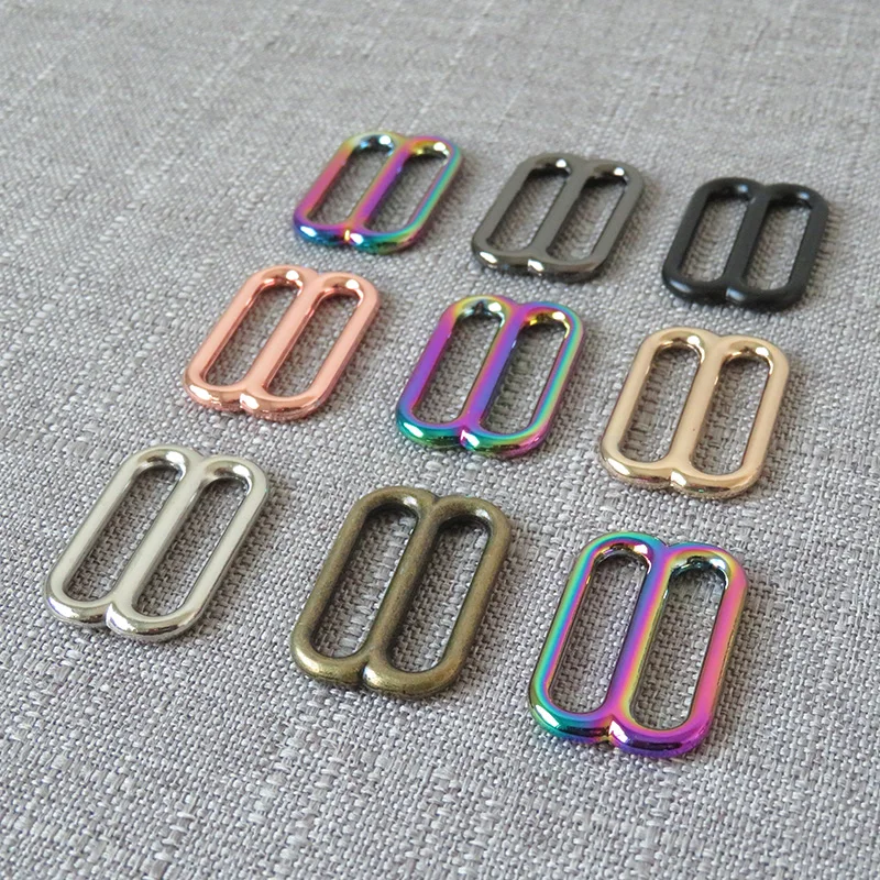 1 Pcs 25mm Metal Adjuster Sliders DIY Bag Dog Collar Belt Straps Buckle Knapsack Garment Sewing Accessories Tri-Glides Hardware