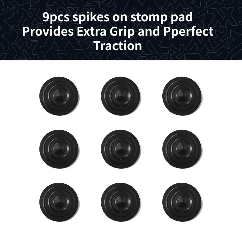 XCMAN 4 Layer-Cone Studs Dia 7.87 Inch Aluminum Snowboard Stomp Pad - 9pcs