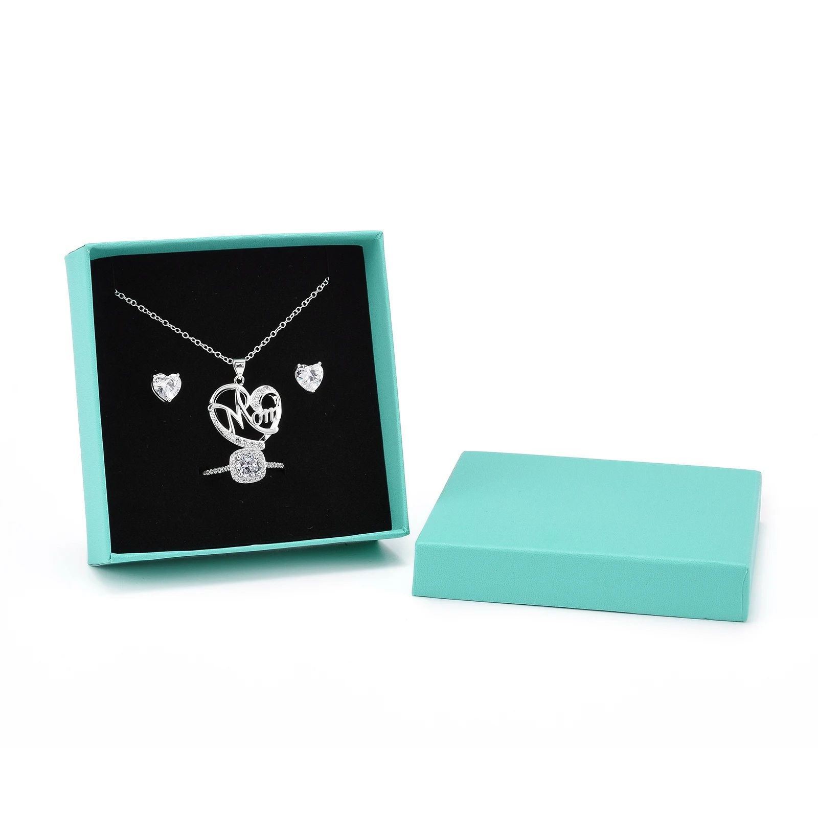 18Pcs 9.1x9.2x2.9cm Cardboard Jewelry Boxes Set Presents Gifts Display Boxes For Necklace Bracelet Earring Square Storage Box