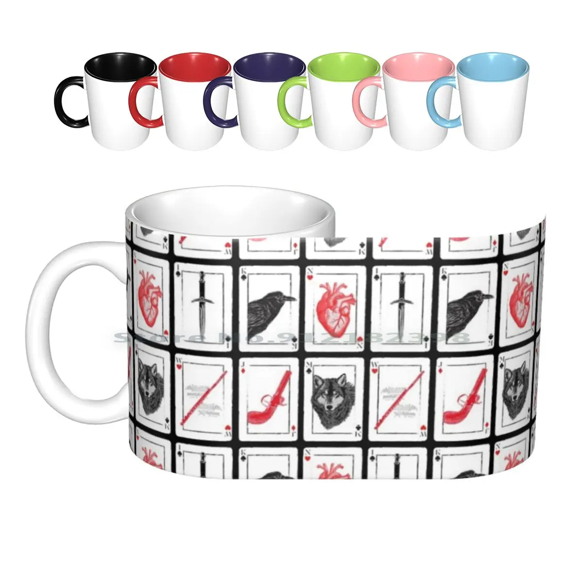 Six Of Crows-Red Ceramic Mugs Coffee Cups Milk Tea Mug Six Of Crows Crows Ya Kaz Brekker Kaz Inej Ghafa Inej Matthias Helvar