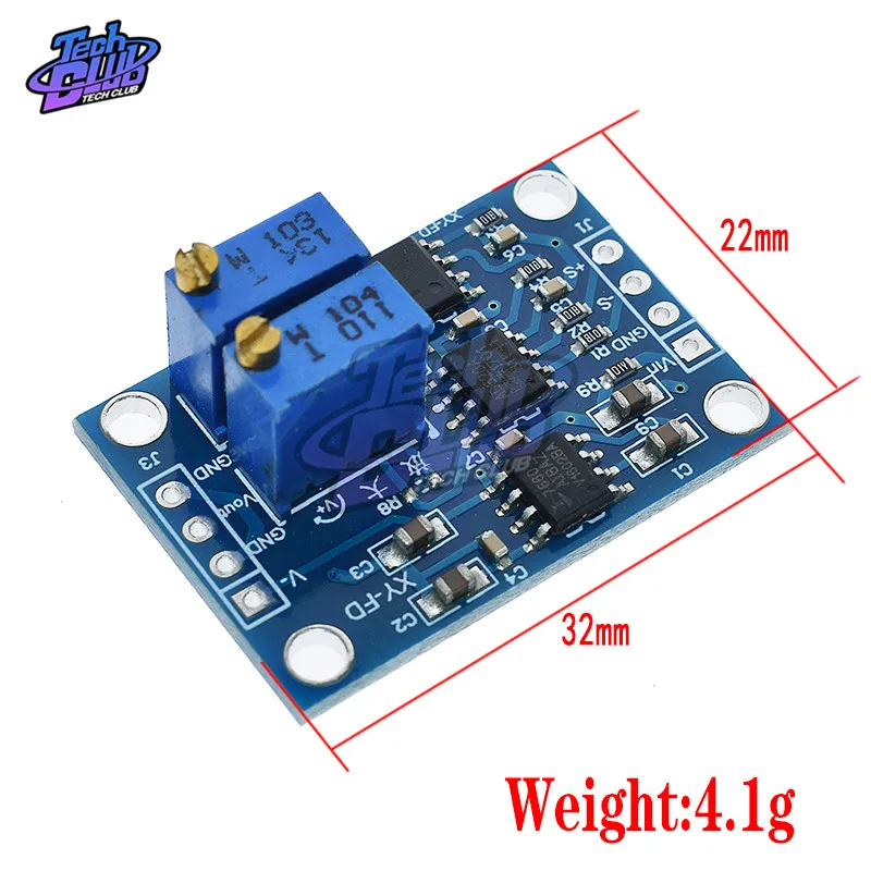 DC 3-12V AD620 Signal Amplifier Adjustable High Precision voltage amplifier transmitter Millivolt amplifier/small signal meter