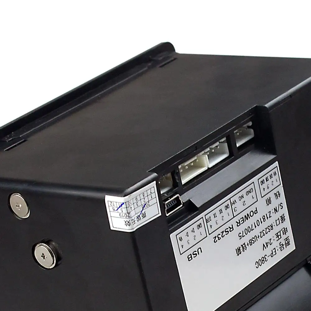 Imagem -05 - Caixa de Impressão Térmica 80 mm Painel Montado para Impressão de Recibos com Cortador Automático e Função de Chave Rs232 Mais Usb 24v