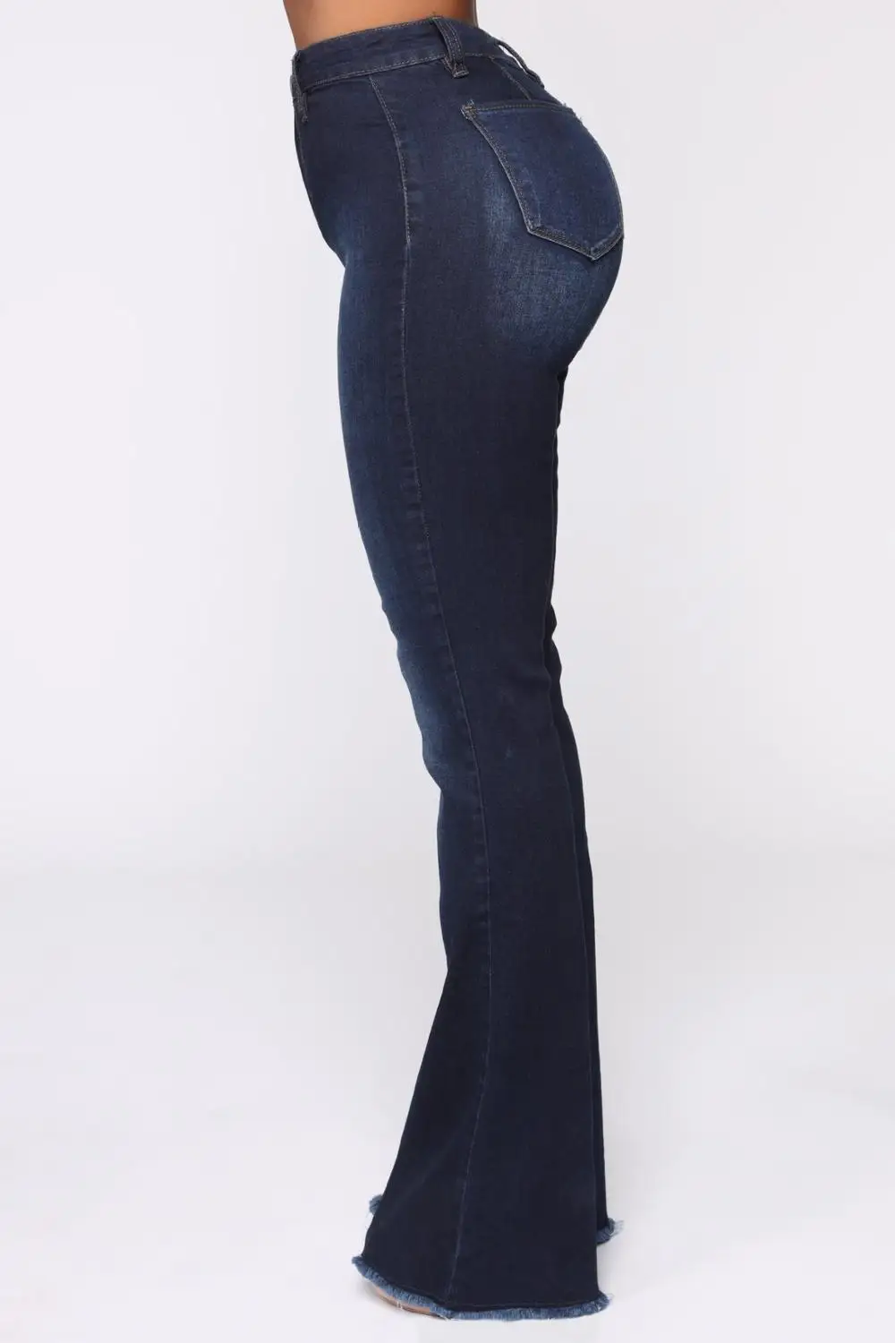 2020 Hot Sale Woman Denim Flare Pants High Waist Slim Stretch Jeans Casual Bootcut Jeans Top Quality Wholesale Price
