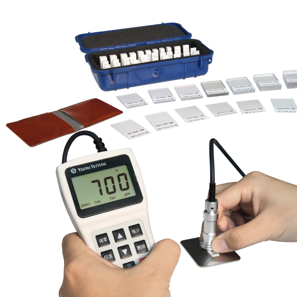 YUSHI Standard Zero Plate Calibration Fe & Non Fe for Coating Thickness Gauge