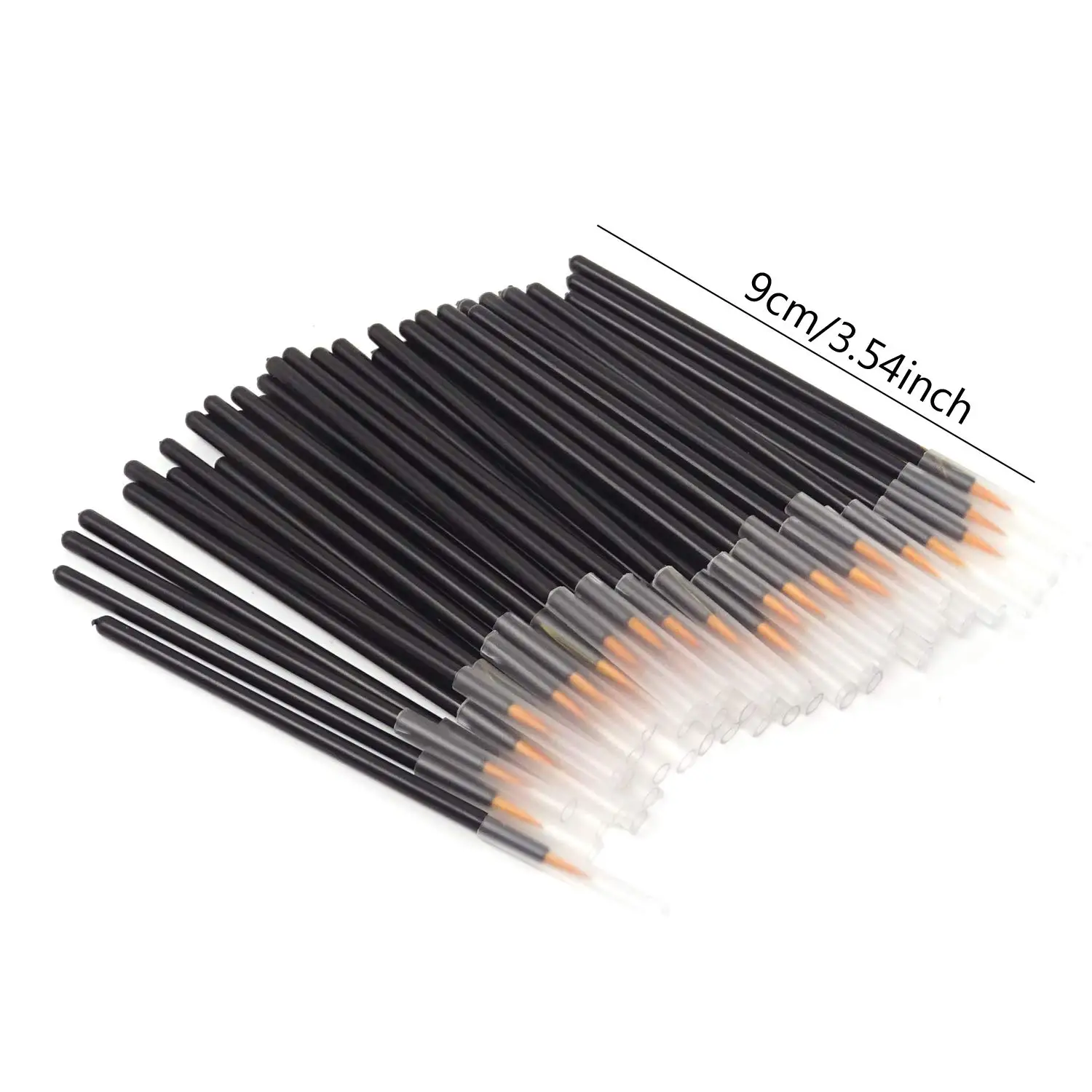 50pc pennello trucco monouso Eyeliner bacchetta applicatore cosmetici Maquiagem Eye Liner pennello professionale testina in fibra fatta da uomo