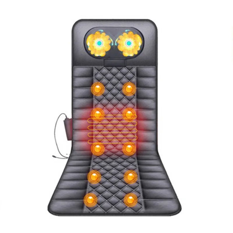 

Multifunctional whole body cervical massager electric massage mattress cushion home neck back waist massage equipment