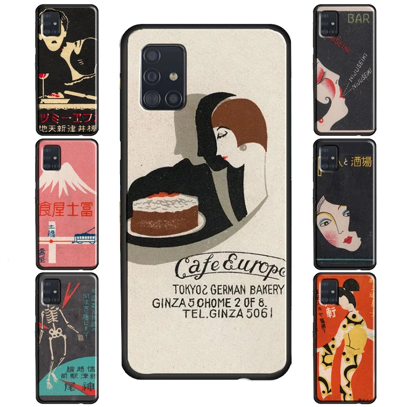 Japanese Matchbox Art Case For Samsung Galaxy S20 FE S22 S21 Ultra S8 S9 S10 Note 10 Plus S10e Note 20 Ultra