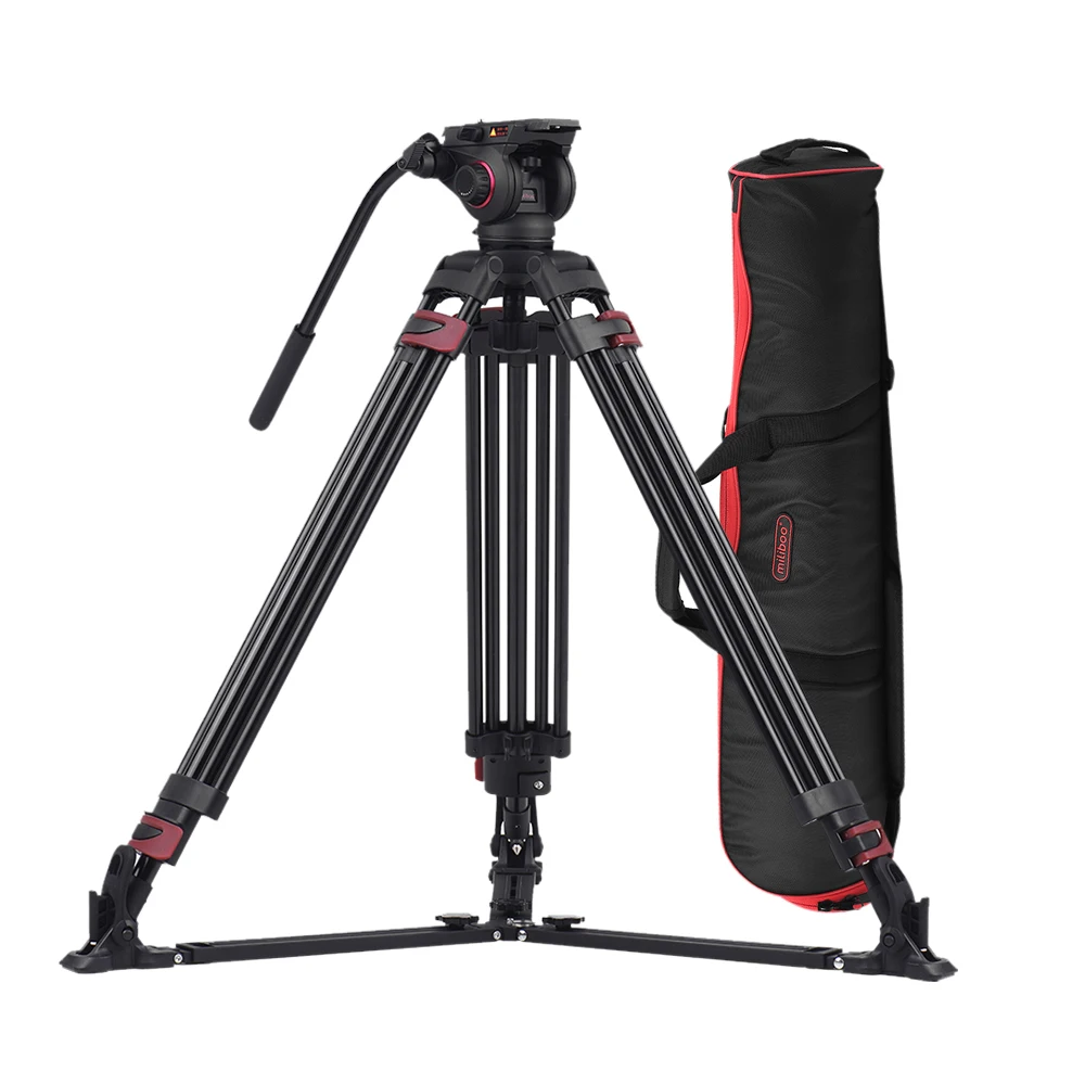 Miliboo MTT609A профессиональная фотография 3-секционный штатив из алюминиевого сплава для Canon Nikon Sony DSLR-камер видеокамеры