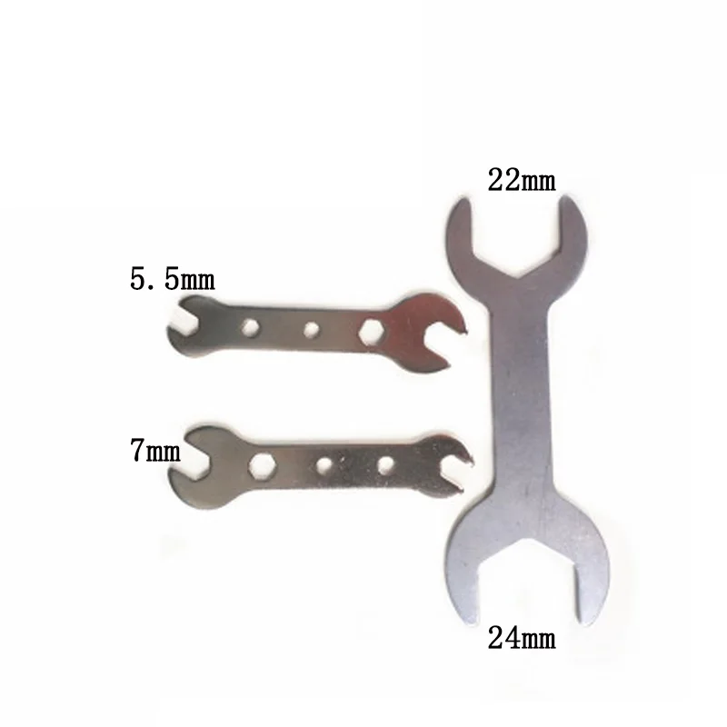 Chave de extremidade aberta de cabeça única, abertura de 4-22mm, chave pequena ultrafina de extremidade única para suporte de banheiro, 1 peça