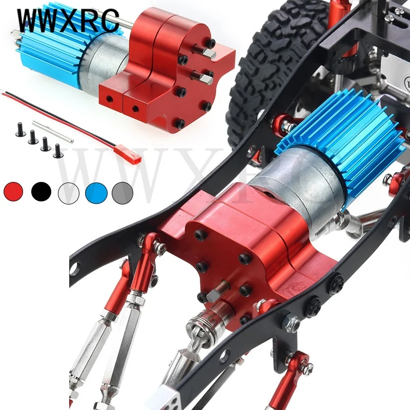 Metal Transfer GearBox with 370 Brush Motor for WPL B14 B16 B24 B36 C14 C24 JJRC Q60 MN D90 MN99S MN91 Speed Change Upgraded