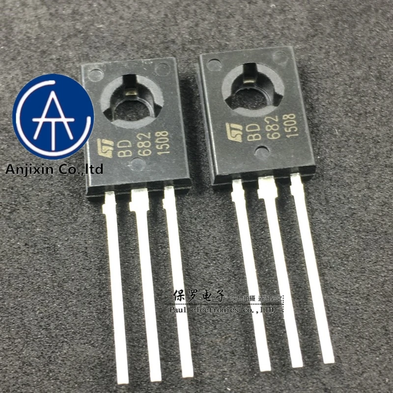 10pcs 100% orginal new PNP Darlington transistor BD682 TO-126 4A/100V/40W real stock