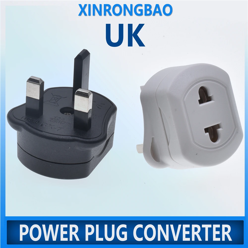 high quality EU 2 Pin To 3 Pin UK Electric Power Shaver Toothbrush Plug Adaptor Converter Durable for Travel Socket Adapter fuse