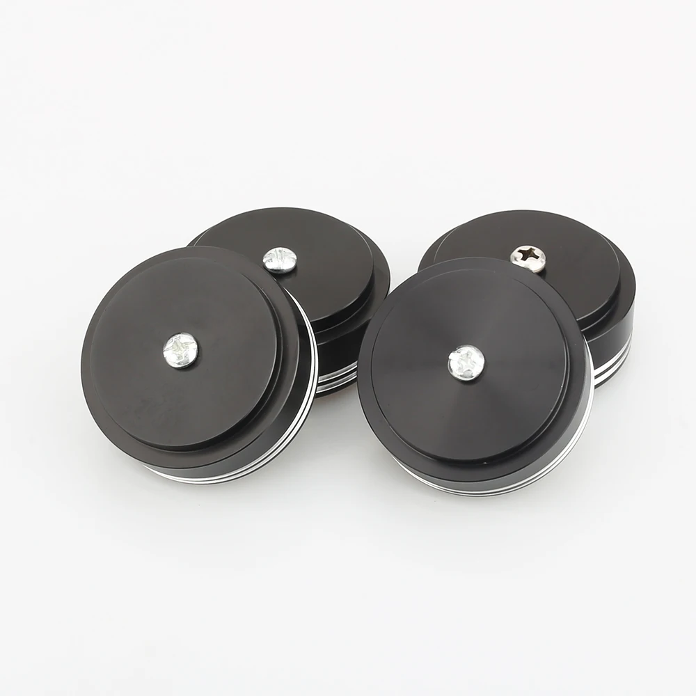 Audiocrast 4 39X17Mm Nhôm Khuếch Đại Âm Thanh Loa Chân Gai Đen/Bạc Nhẫn Máy Thảm Lót