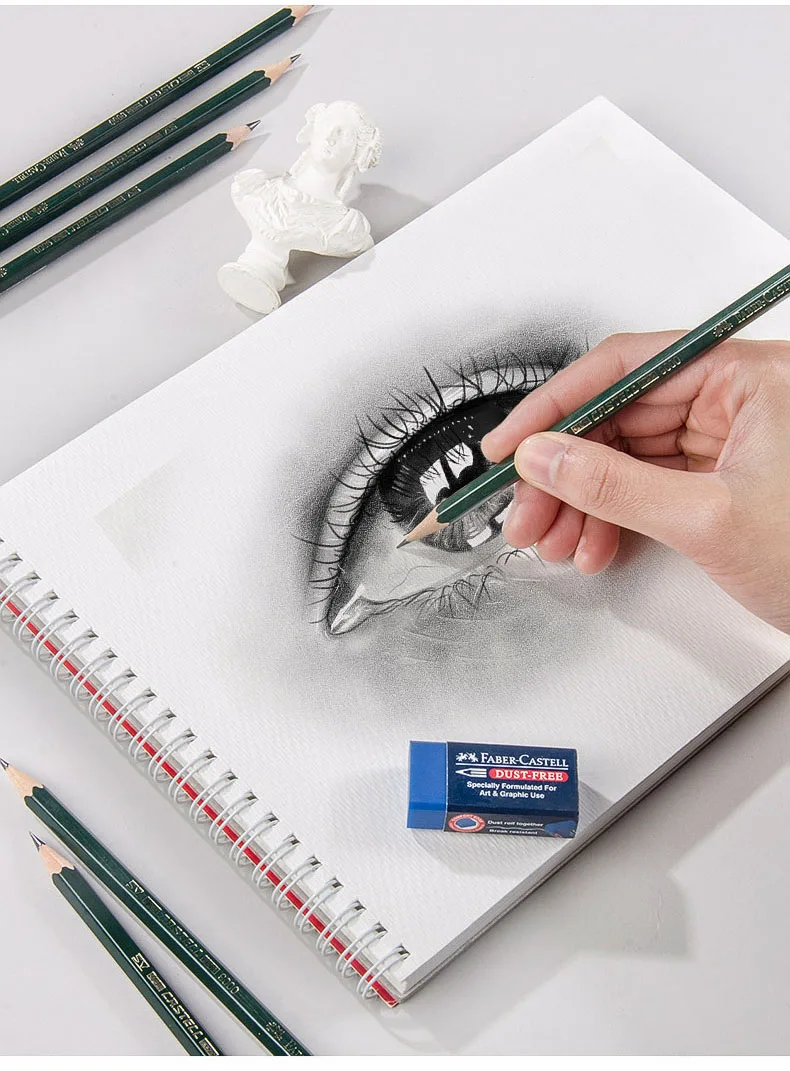 1pc Faber Castell 9000 Sketching Pencil 16 Hardness H To 8B Professional  Drawing Pens Student Artist Staionery - AliExpress, image size:790x1071