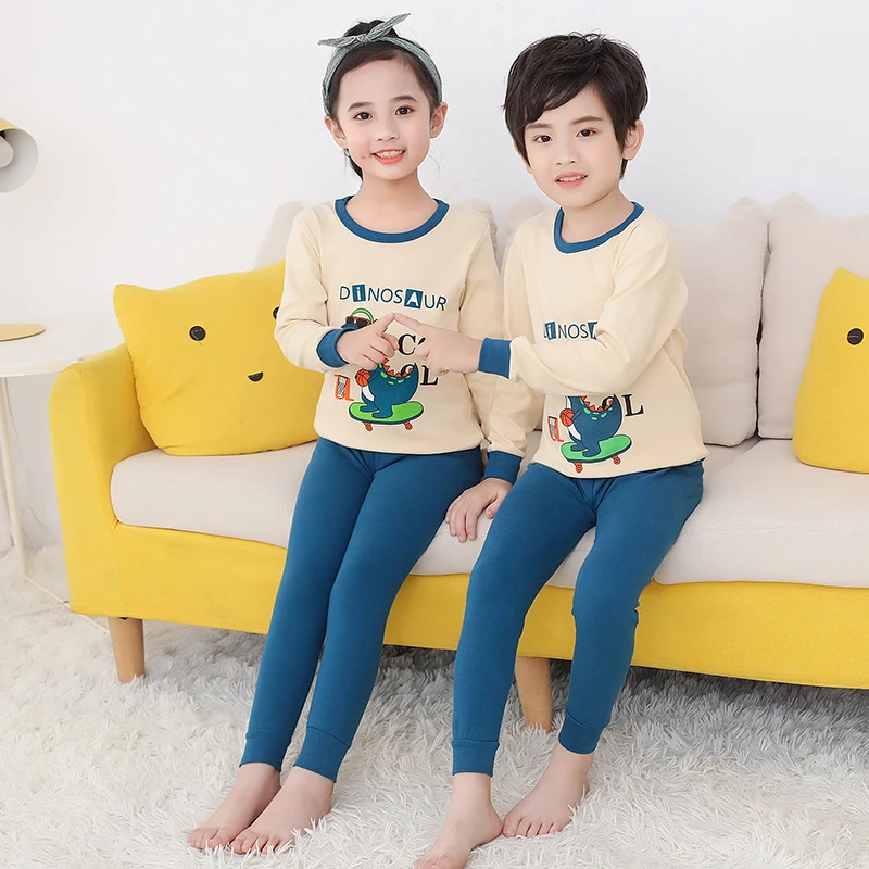 kids clothes underwear set winter clothes for kids boy Cartoon  kids clothes girl clothes winter pajamas forgirlsSpring & Autumn