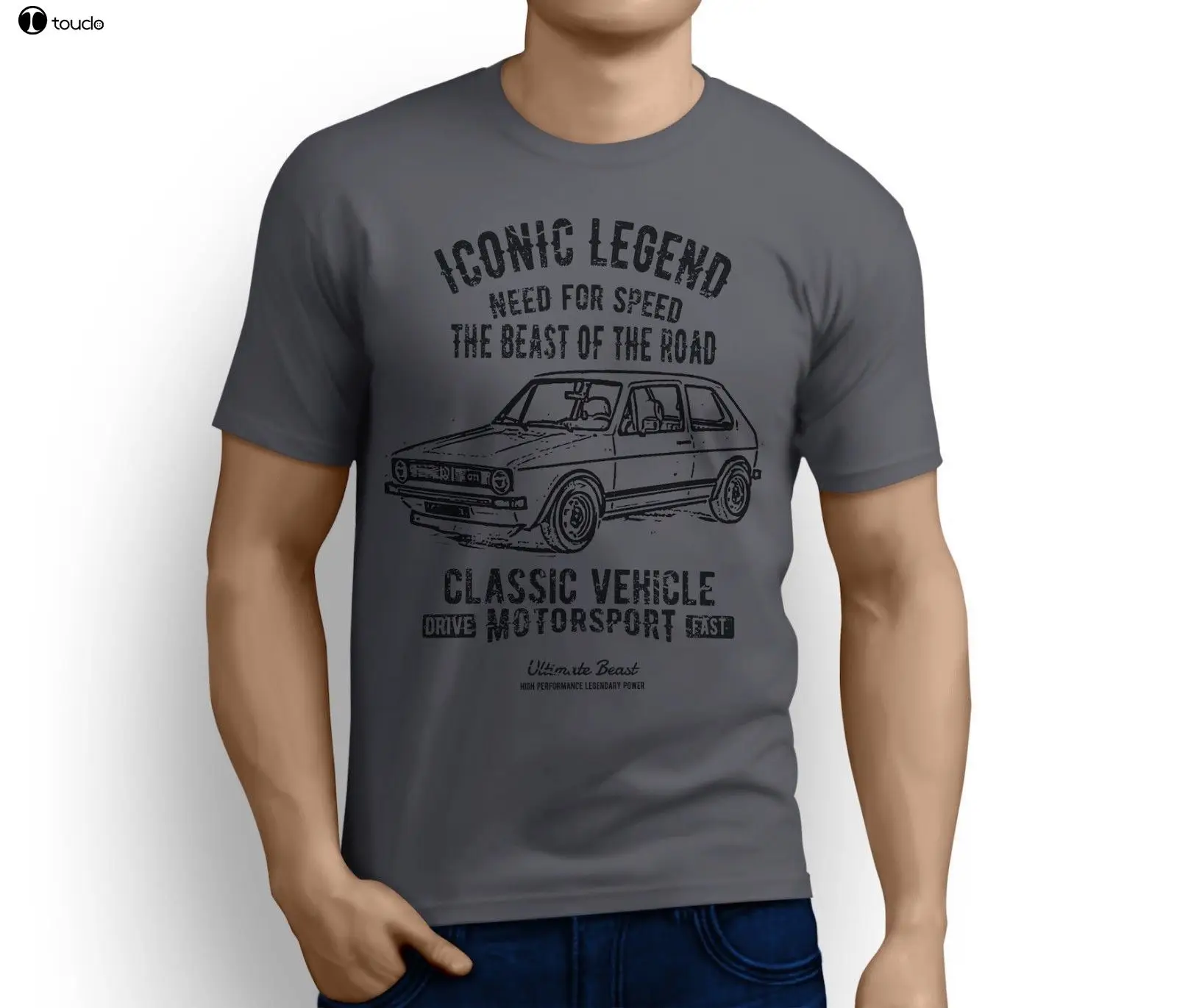 Summer New Men Cotton T-Shirt Legend  GTI MK1 Germany Car Inspired Motorsports Car Fan Art Unisex T-Shirt O-Neck Hipster Tshirts