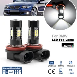 For BMW 1Series E81 E87 E82 E88 2Series F22 F23 3Series E46 Canbus LED H8 H11 Fog Lamp Bimmer Headlight No Flicker Driving Light