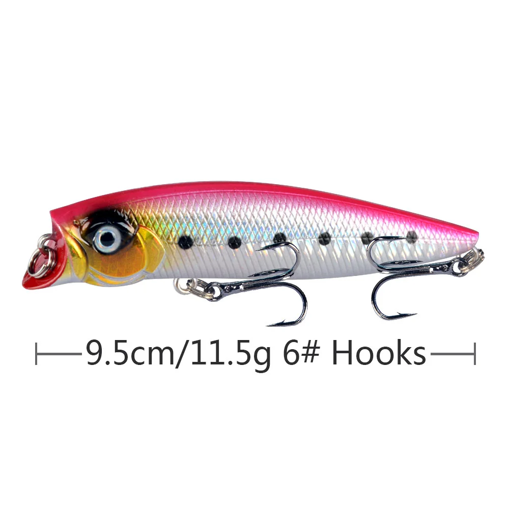 Popper flotante Wobbler duro – Señuelo para pesca - imagen 2