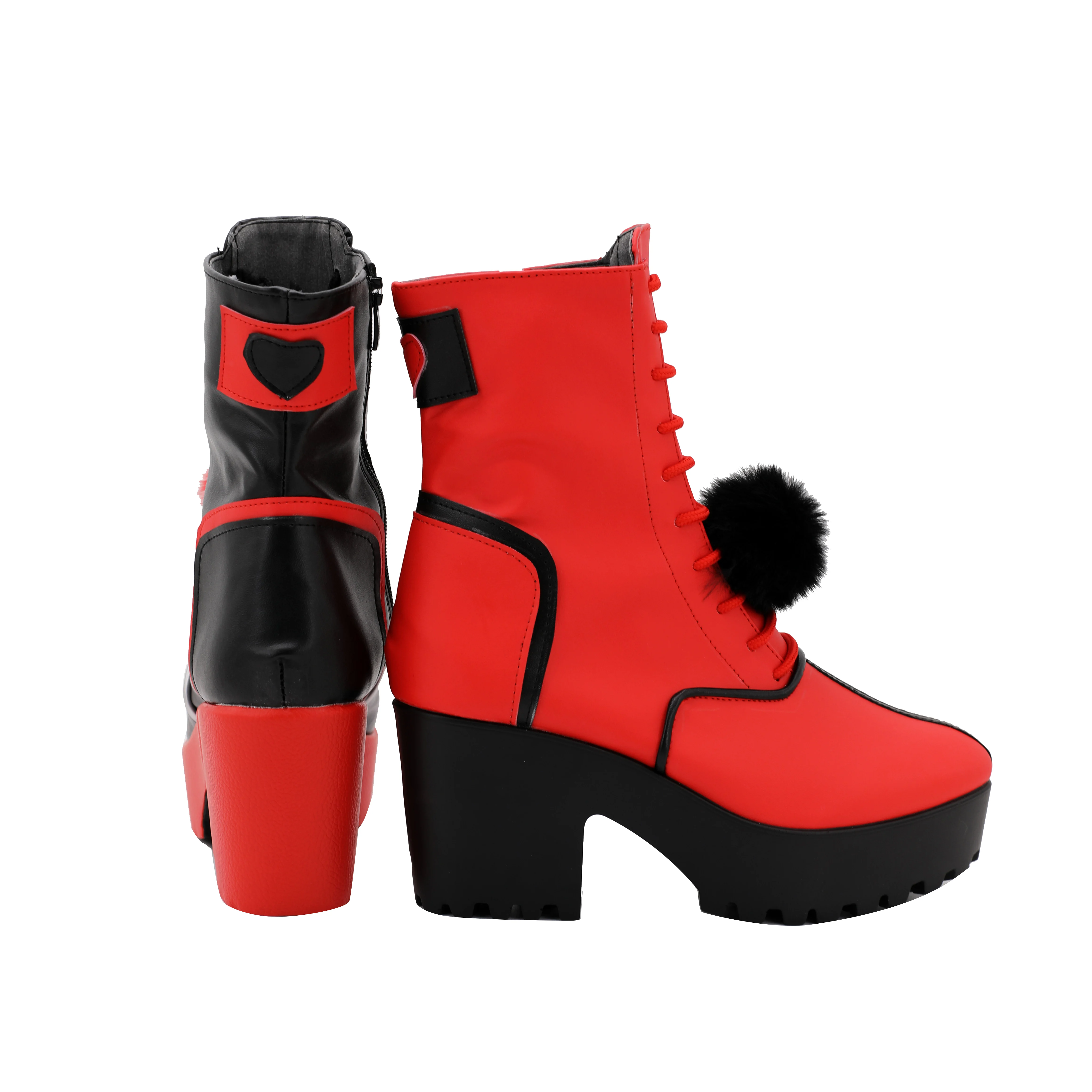 Bottes de Cosplay «Suicide Joker», chaussures à talons hauts en cuir PU, accessoires de Cosplay d'halloween sur mesure