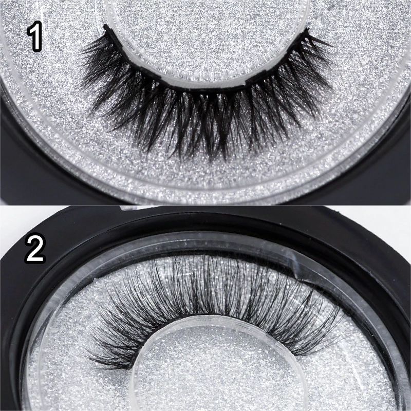 1 คู่ 3D Magnetic Eyelashes ชุดแม่เหล็กอายไลเนอร์ 5 MAGNET Lashes & แหนบชุดกันน้ำขนตายาว EXTENSION