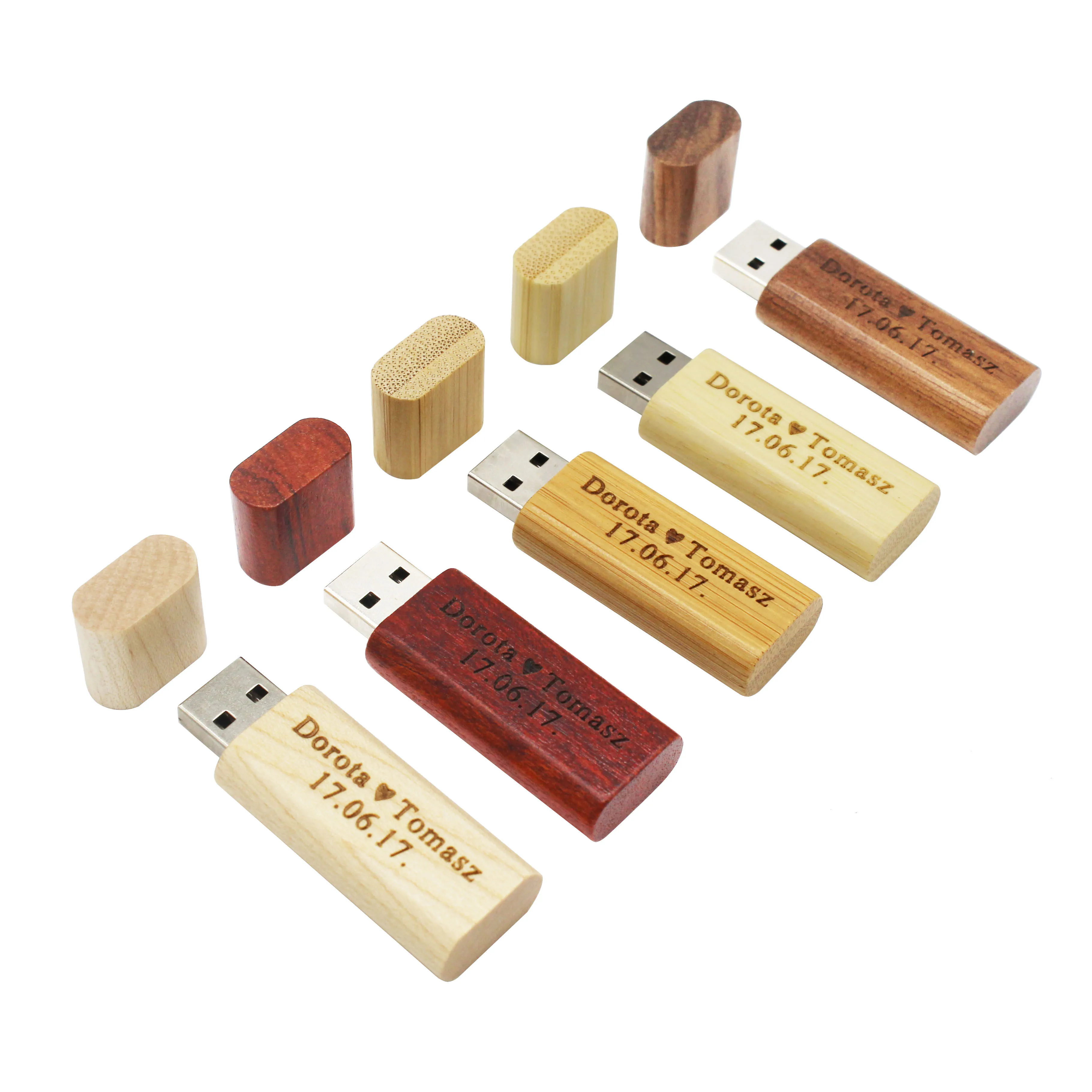 TEXT ME 5 colors custom made bamboo walnut wooden LOGO usb flash drive  4GB 8GB 16GB 32GB 64GB usb 2.0 photography best gift