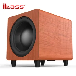 IBASS M10D 10-inch Wooden Active Subwoofer Speaker High Power 300W Powerful Subwoofer Powerful Heavy Bass Multimedia Music Cente