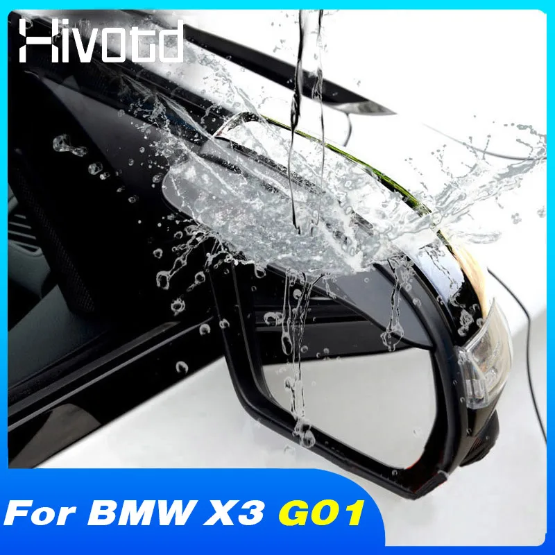 Car Styling Rear View Mirror Visor Exterior Decoration Auto Accessories Rain Eyebrow Modification Parts For BMW X3 G01 2021-2018