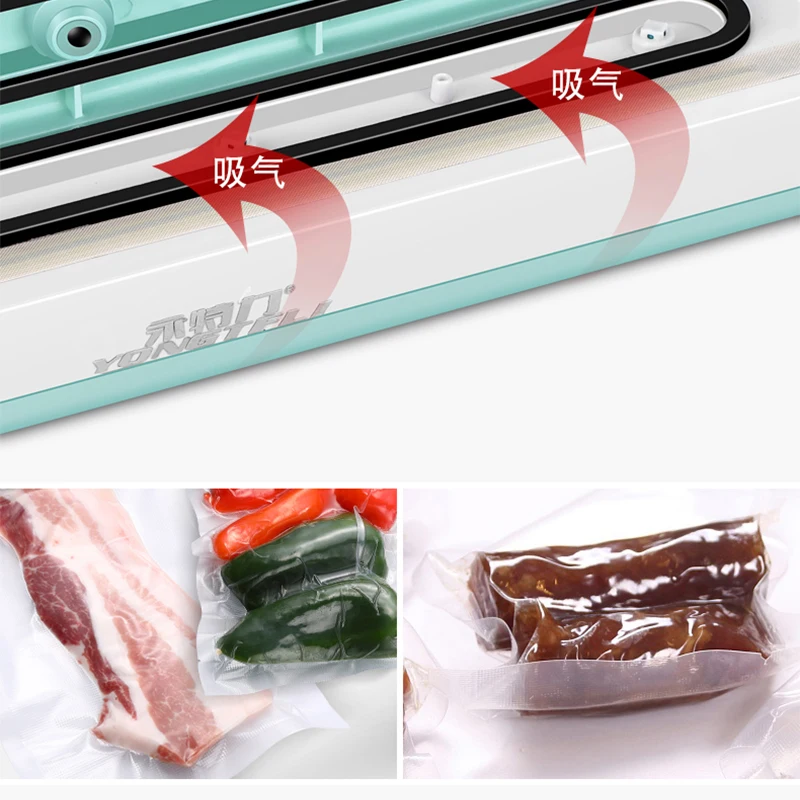 Hút Chân Không Kín Máy Đóng Gói Thực Phẩm Máy Hộ Gia Đình Nhỏ Tự Động Túi Trà Máy Hàn Thương Mại