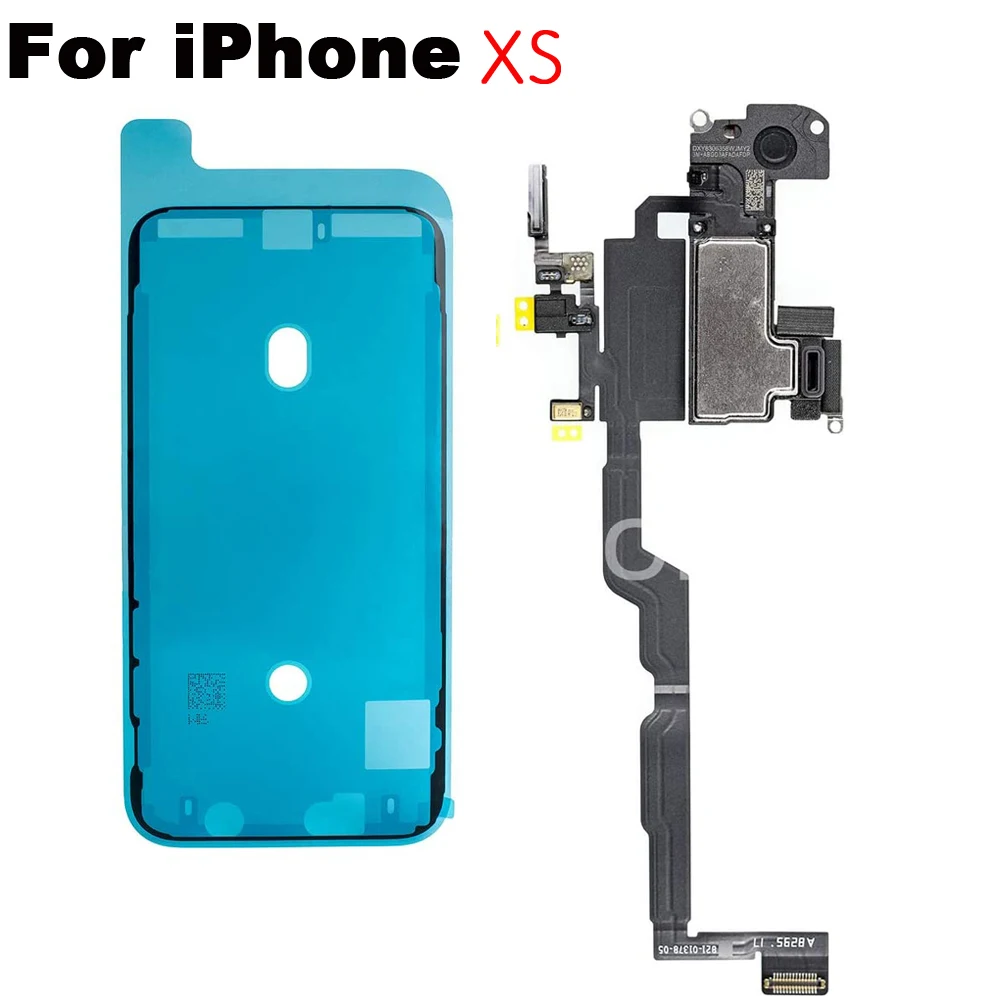 หูฟังหูฟังเสียงด้วย Light Sensor Flex Cable สำหรับ iPhone X XR XS XSMax 11 Pro Max และหน้าจอกาวกันน้ำ