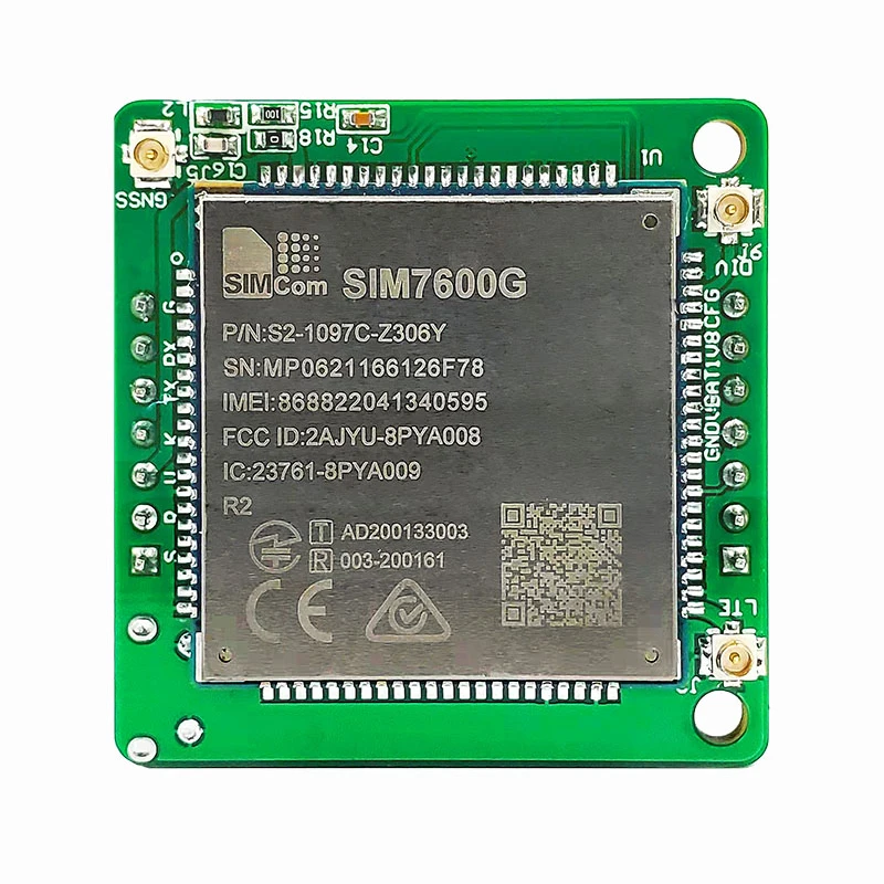 SIMCOM SIM7600G development board Multi-Band LTE-FDD/LTE-TDD/HSPA+ GSM/GPRS/EDGE LTE CAT-1 module Downlink 10Mbps Uplink 5Mbps