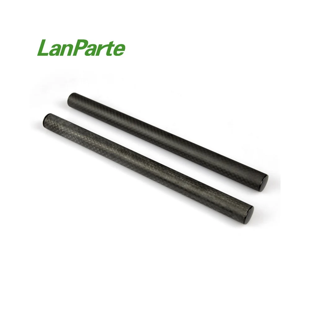 2PCS/pack Lanparte Carbon Fiber 15mm Dia Rod Rail 250mm 25cm