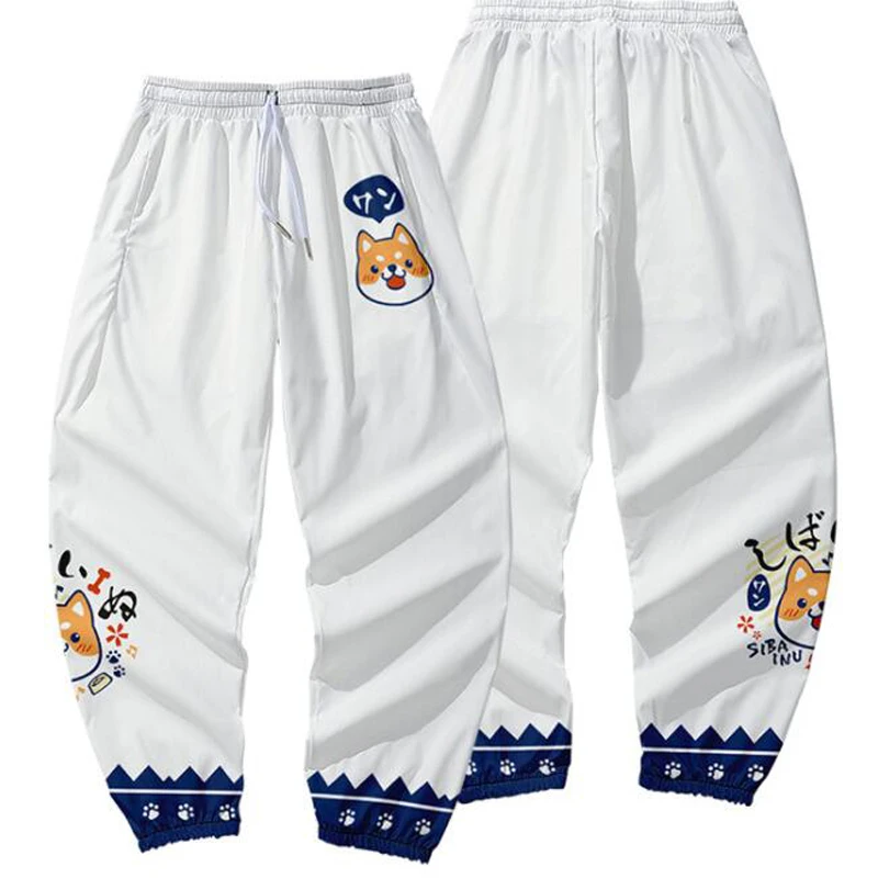 Kawaii dos desenhos animados shiba inu calças de suor 3d joggers calças masculinas/femininas calças casuais alta rua hip hop pantalon homme sweatpants