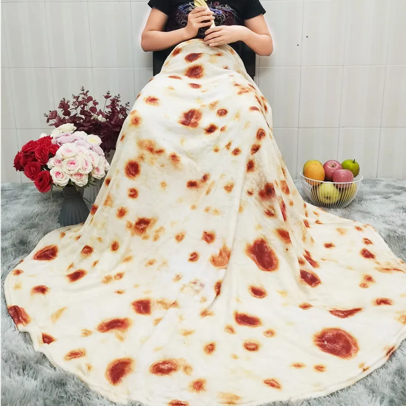 Winter warm tortilla blankets fashion Super Soft Lavash Throw Blanket for Bed Sofa Bedspread Airplane Travel Blanket