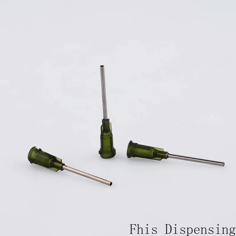 Punte smussate da 1 pollice 14G PP Luer Lock Hub lunghezza tubi precisione S.S erogazione aghi confezione da 30