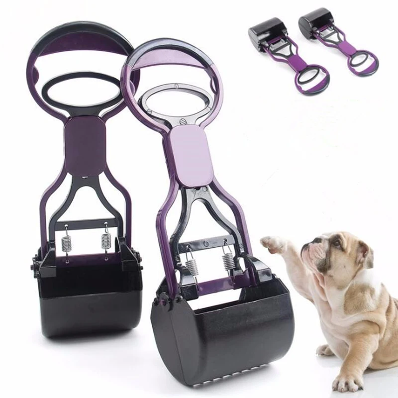 New Pet Pooper Scooper Clean Accessories Pet Waste Bags Poop Pooper Scoopers Long Handle Easy Use Dog Waste Pick Up