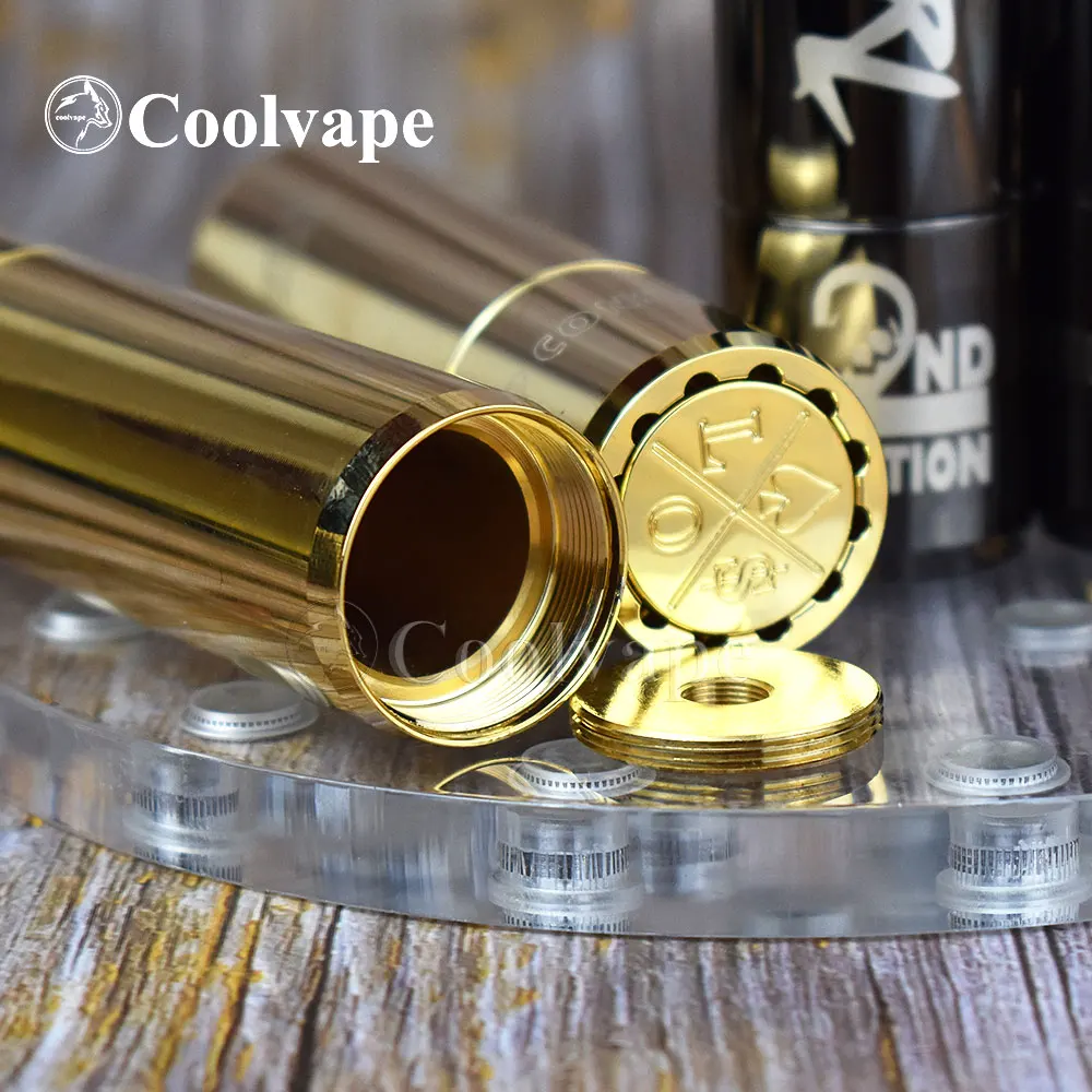 coolvape summon v2 mod scndrl mod mosiężny materiał mechaniczny mod 18650 bateria vs av twistgyre mod pasuje do Apocalypse GEN 2 RDA