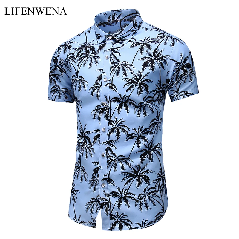 

2023 New Fashion Casual Men's Shirt Short Sleeve Print Hawaii Shirt Men Summer New Design Mens Beach Shirts Men Flower Shirt 7XL