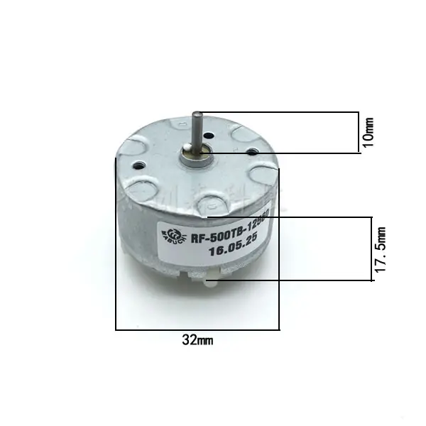 50pcRF-500TB-12560 3V-12V warning light/alarm/spraying machine motor motor Permanent magnet DC motor