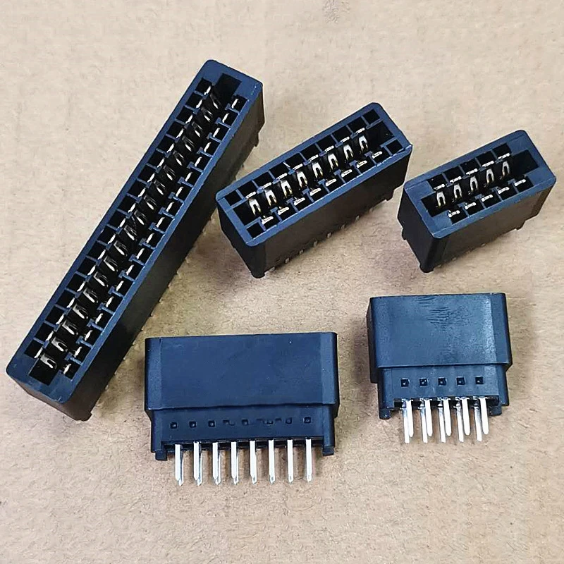 5PCS Edge Card Connector PCB Gold Finger Slot Socket 8 10 12 14 16 18 20 22 24 26 28 30 36 40 Pin