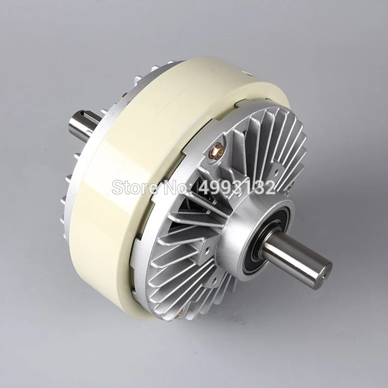 1,2 kg 12N.m Dual-achse Magnetische Pulver Kupplung 24V Spannung Controller Elektromagnetische Pulver Aufblasbare Welle
