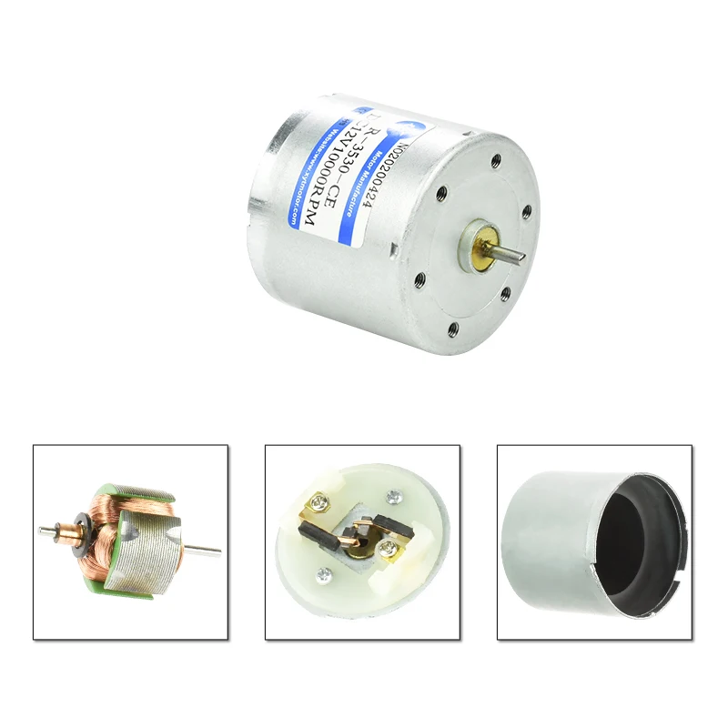 3530 Micro DC Gear Motor High Speed Motor 12V 24V 6000/10000rpm Small Motor Parking Lock Special DC Electric Motor