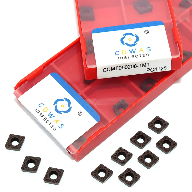 CCMT060208 TM1 PC4125 węglika wkładki tokarka CNC narzędzia wysokiej jakości tokarka CCMT 060208 ostrze narzędzia do cięcia CNC dla stali