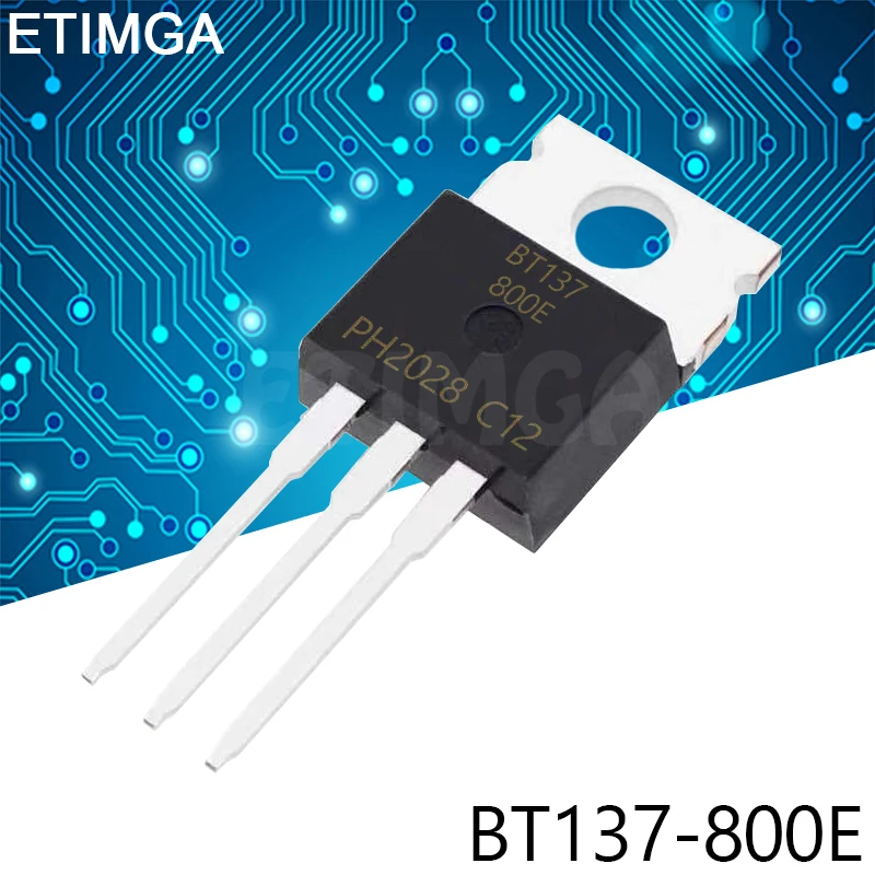 10PCS/LOT BT137-800E BT137-800 TO-220 Transistor 8A 800V