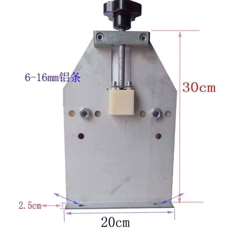 6-16mm Hollow Aluminum Strip Bender Manual Bending Machine Aluminum Bar Bending Machine